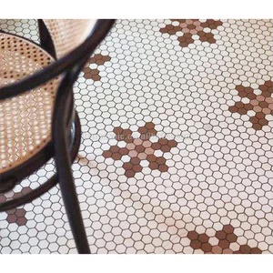 Đông Nam Á phong cách nhiệt đới khách sạn đầy màu sắc Kính vạn hoa mịn Thiết kế <span class=keywords><strong>mini</strong></span> hình lục giác gốm khảm bức tranh tường nghệ thuật Gạch <span class=keywords><strong>Mosaic</strong></span> - Product Image 5