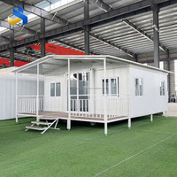 Nouvelle conception, norme australienne, maison conteneur modulaire extensible préfabriquée portable et mobile à 2 chambres, style moderne
