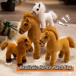 Caballo de Peluche para Niños, Adorable Caballo de Peluche, Animal Realista - Product Image 3