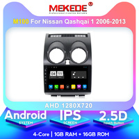 MEKEDE-M Commande Vocale Android 9 4 Voiture Vidéo DVD Radio Lecteur Audio pour Nissan Qashqai 2007-2009 Système de Navigation GPS CFC