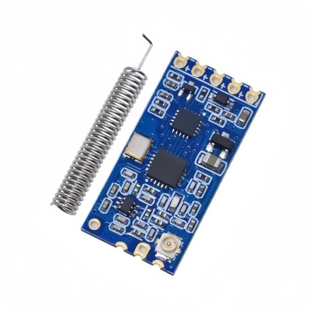 HC-12 433MHz Wireless Serial Communication Module SI4463 Chip 1000M Range Transceiver Power-Saving Mode with Mounting Holes