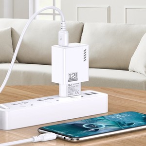 Kakusiga Micro Usb Charger <b>5V</b> 2.4A 12W White Ksc 1236 - Product Image 2