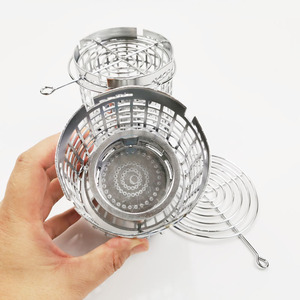 Soporte de carbón para hookah 2 en 1 de aleación de aluminio con separador, accesorios para shisha para salones de shisha, bares y cafeterías - Product Image 5