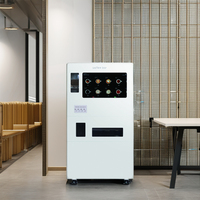 Distributeur automatique de boissons chaudes et froides, café, accepteur de monnaie/espèces, distributeur intelligent, acier galvanisé, verre trempé, 300-600 pièces