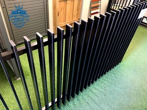 Di alta qualità salda nera recinzione cancelli barriera lama scherma materiale villa disegni per la vendita - Product Image 3