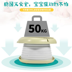 Siège de toilette pliable pour enfants avec couvercle, toilettes portables pour enfants de 2 à 4 ans, multifonctionnel, pour voyage en voiture, vert, gris, rose - Product Image 2