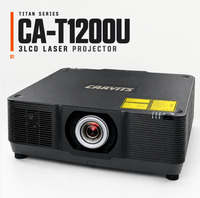 Projecteur de projection laser CAAVITS 12000 Ansi Lumens WUXGA 3LCD pour la projection de mappage sur façade de bâtiment, projecteurs publicitaires extérieurs