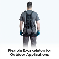 Exosquelette de soutien lombaire et dorsal flexible avec cadre élastique, support ergonomique pour le levage, le pliage et la réduction de la fatigue au travail