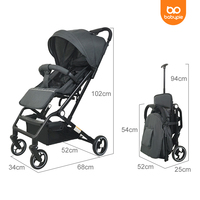 Produits pour bébés Poussette de voyage compacte Poussette pliable Système de voyage Poussette pour bébé 2 en 1 Poussettes et porte-bébés