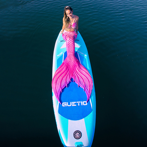 GUETIO-Tabla de Paddle de PVC, tabla de aire para surfear, inflable, redonda, <span class=keywords><strong>Softboard</strong></span> - Product Image 2