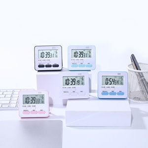 Temporizador de Cocina Digital Js 16 con Termómetro, Alarma, Pantalla LCD, Blanco, Negro, Rosa, Verde, Forma Rectangular, Fácil Operación - Product Image 2