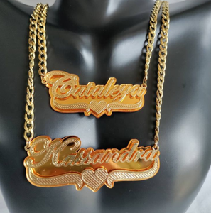 Collier personnalisé avec nom de dessin animé, bijoux en acrylique, personnage de poupée angélite <span class=keywords><strong>lol</strong></span>, cadeaux pour enfants - Product Image 3