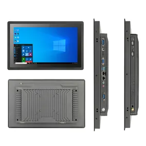 Commercio all'ingrosso nuovo mini computer integrato ip65 a buon mercato tutto in un piccolo pc monitor led industriale ampio schermo con VGA WIFI HDM-I