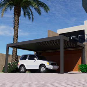 Chất lượng cao nhiệm vụ nặng nề đôi xe nơi trú ẩn xe ô tô nhà để xe nhôm pergola xe bãi đậu xe - Product Image 6