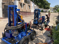 Allsome 100m — petite machine de forage hydraulique Diesel Portable, plate-forme rotative pour puits d'eau ou trous dans le mur