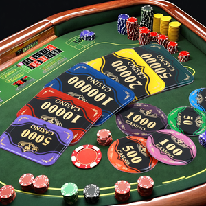 Jetons de poker rectangulaires en acrylique ChenWinKing, personnalisables, à faible MOQ, impression numérique, durables, écologiques, <span class=keywords><strong>50</strong></span>, 45, 43 mm, options de tailles - Product Image 4