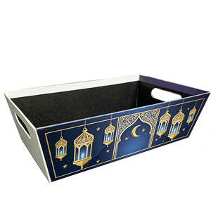 <span class=keywords><strong>Panier</strong></span>-<span class=keywords><strong>cadeau</strong></span> vide personnalisé en carton avec logo, taille et couleur imprimés, idéal pour le Ramadan, avec poignée, pour bonbons, vente en gros - Product Image 1