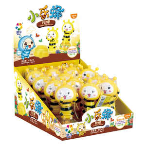 <span class=keywords><strong>Happy</strong></span> <span class=keywords><strong>Bee</strong></span> Spin Top Confectionery Sweets Candy Filled Dreidel Toy Candy Kids - Product Image 3