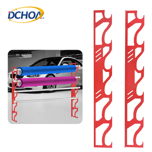 DCHOA Customize Logo and Color Alloy Steel Wall Mounting Wrap Vinyl Roll Storage Rack Vinyl Roll Holder