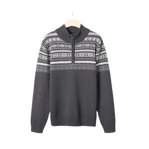 Customized Autumn Winter Warm Knitting <b>Mens</b> Long Sleeve Fashion Fuzzy Jumper <b>Men</b> Pullover Knitwear Wool Quarter Zip sweater - Product Image 1
