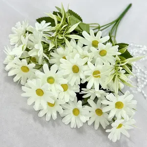Fleurs artificielles en soie, bouquet de 30 têtes de marguerites, décoration florale pour la maison, vente en gros - Product Image 5