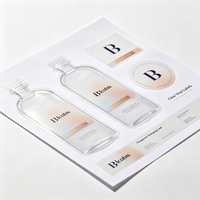 Autocollant holographique personnalisé avec logo, autocollant en vinyle holographique, impression d'étiquettes pour vêtements, emballage, étiquette de remerciement, autocollant promotionnel