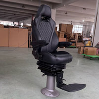 Chaise de pilote marine haute performance avec dossier réglable et fonction de suspension