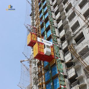 अल्लक 1 टन भारी शुल्क रैक और पिनियन निर्माण लिफ्ट एस200 एकल केबिन आउटडोर बिल्डिंग जीजे यात्री होस्ट उपकरण - Product Image 4