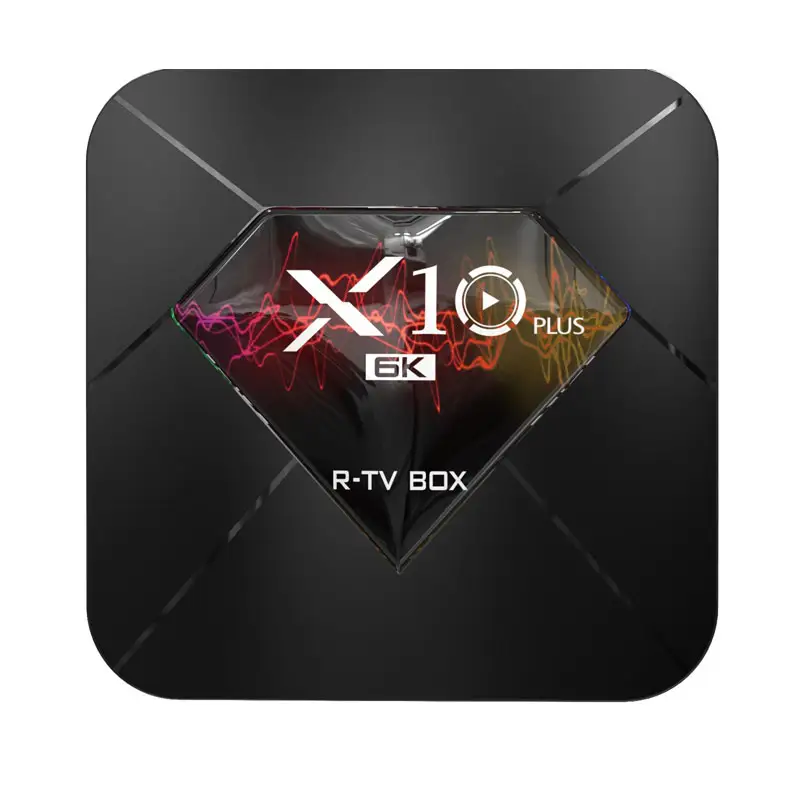 6k स्मार्ट एंड्रॉयड टीवी बॉक्स Allwinner R-TV बॉक्स X10 प्लस एंड्रॉयड स्मार्ट टीवी बॉक्स