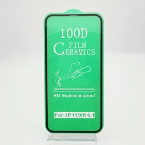 מכירה לוהטת 100D קרמיקה מסך מגן מפעל סיטונאי טלפון סלולרי מזג זכוכית עבור iphone X/12/pro מקסימום