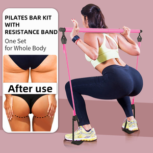 Yoga nhà tập thể dục phòng tập thể dục có thể điều chỉnh 13 miếng Pilates thanh Kit với sức đề kháng di động Pilates dính cho chân hip eo - Product Image 2