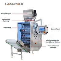 Machine d'emballage à grande vitesse multi-voies (6 voies) pour jus de fruits, sauce tomate, ketchup, gel liquide, sachets scellés sur 3 côtés