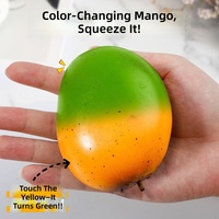Mainan Remas Mangga Pengubah Warna TPR Slow Rebound Pereda Stres Kantong Remas Alat Pereda Stres Bola Buah Kreatif