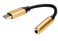 CÂBLE ADAPTATEUR USB TYPE C vers 3.5 STÉRÉO FEMELLE AVEC CHIPSET 20CM