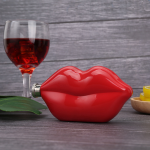 5oz nổ Mini Thép không gỉ <span class=keywords><strong>Red</strong></span> Lip <span class=keywords><strong>Hip</strong></span> <span class=keywords><strong>Flask</strong></span> món quà tinh tế <span class=keywords><strong>Flask</strong></span> cho phụ nữ của rượu & rượu uống - Product Image 4