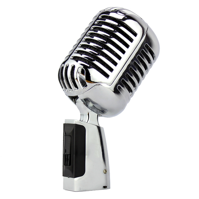 Personal Singing Karaoke Recording Vintage Mic Professional Retro Mics Old Style Wired Dynamic Chorus Microphone
