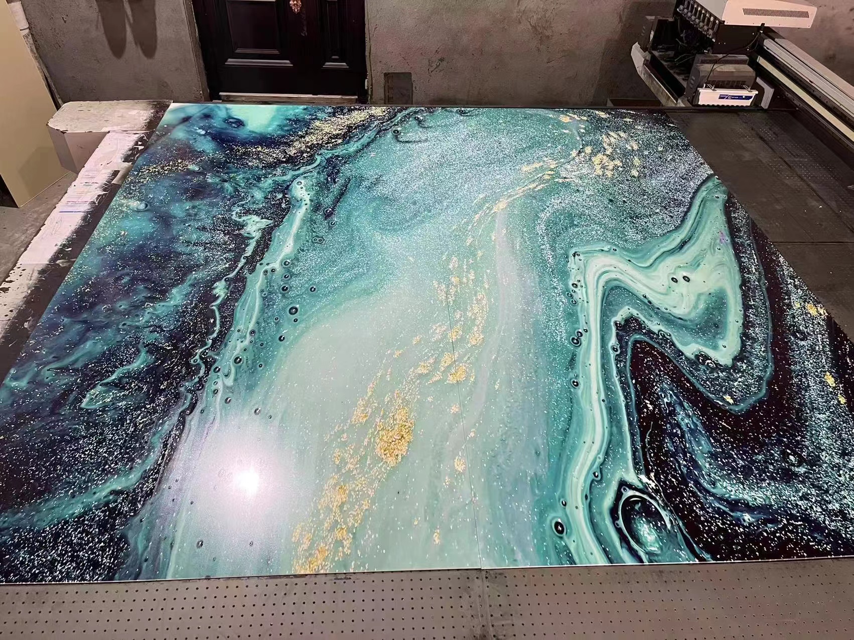 1220x2800mm PVC Marble Sheet Interior Decorative High Glossy For Bathroom