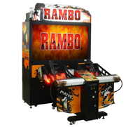 Simulateur de tir vidéo de tir au pistolet dans une arcade de centre commercial, machines de jeux de tir au pistolet
