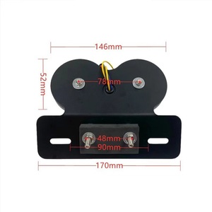 Feux de signalisation LED modifiés pour moto, feux <span class=keywords><strong>arrière</strong></span> circulaires rétro, feux de freinage pour <span class=keywords><strong>Harley</strong></span> - Product Image 4
