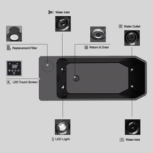 Bañera de Inmersión Fría Todo en Uno con Control Inteligente Wifi, Enfriamiento con un Solo Clic, Acrílica, para Recuperación Deportiva con Potente Esterilización con Ozono - Product Image 6
