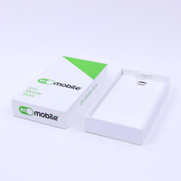 Boîte d'emballage en carton blanc vide pour téléphone portable, smartphone remis à neuf sur mesure, téléphone portable universel