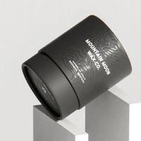 Boîte de bouteille cosmétique de rouleau de parfum noir de luxe personnalisé boîtes de papier d'emballage emballage pour le parfum