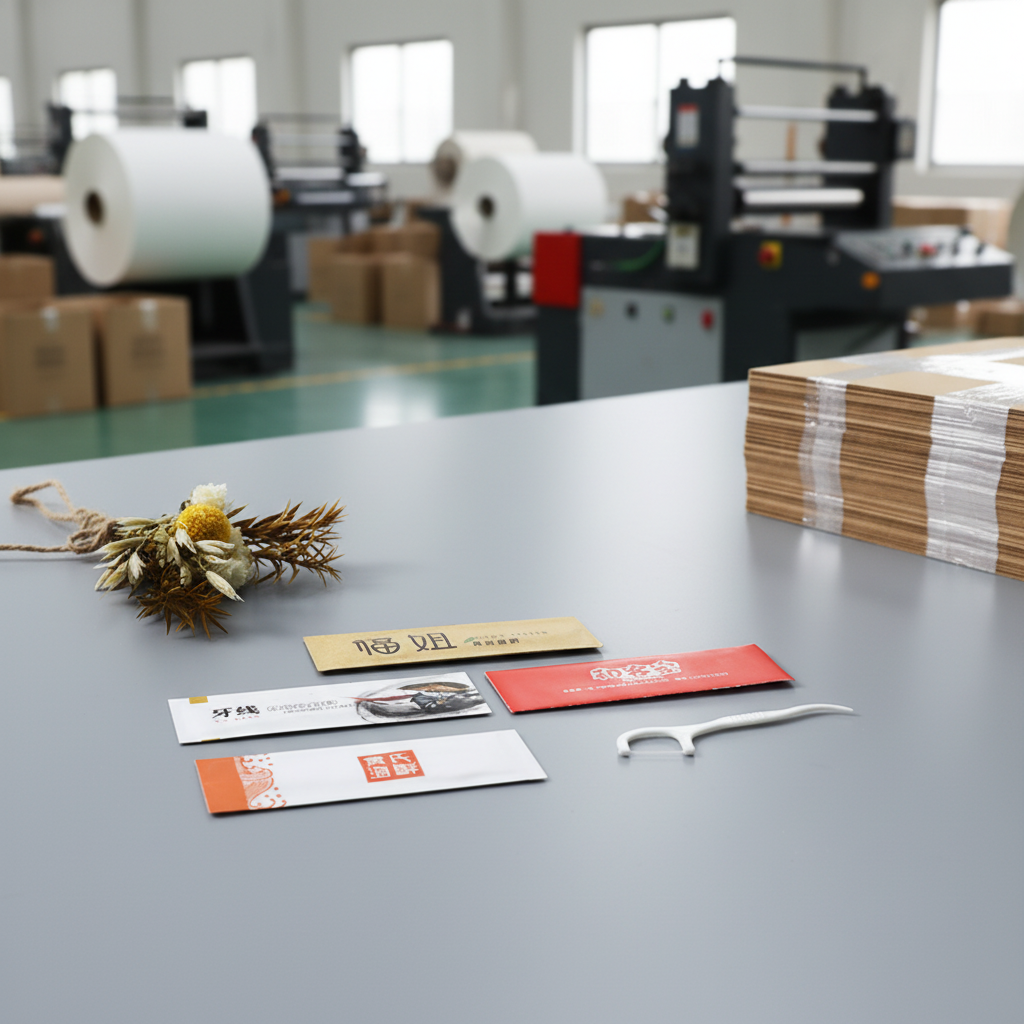 Factory wholesale Customized Printing on Single Side Coated PE Kraft for Toothpick packaging paper cover