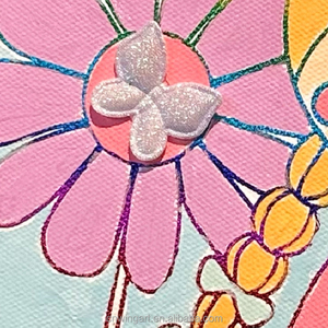 2024 nuova vernice stampata a Laser per numero di tela Kit per bambina cappello telaio Still Life soggetto paesaggio per la decorazione della casa - Product Image 4