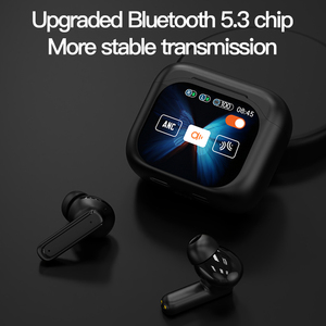 ANC <strong>Wireless</strong> In-Ear Earbuds Smart Screen <strong>Control</strong> TWS for Bluetooth 5.<strong>4</strong> Noise Cancelling LED Battery Headphones for Gamers ODM OE - Product Image 5