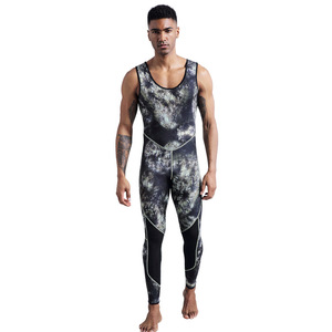 Traje DE BUCEO personalizado para <span class=keywords><strong>hombre</strong></span>, traje de neopreno resistente al desgaste de buceo libre de 3MM, cuerpo dividido - Product Image 4