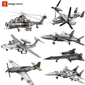 Wange 4001, Modelo de Avión Portaaviones para el Desfile del Día Nacional, Plástico ABS, Escala 1:1, Juguete de Bloques de Construcción de 40 Piezas - Product Image 1
