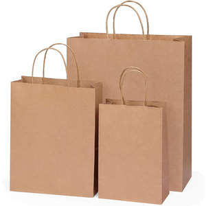 Bolsas de Papel Kraft Impresas con Logotipo Personalizado, Bolsas de Compra de Papel Marrón Desechables para Llevar Comida, Bolsas de Embalaje para Restaurantes - Product Image 5