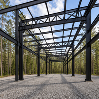 Abri de jardin métallique résistant aux intempéries pour le stockage de bois de chauffage en extérieur, structure en acier haute résistance, abri de jardin durable