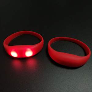 Pulsera Luminosa de Silicona con Logotipo Personalizado, Activación por Voz, LED, 8 Colores a Elección, Regalo para Conciertos Navideños - Product Image 4